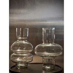 VASE EN VERRE - PORTO - D.18xH.31 cm - FUME - NOORI