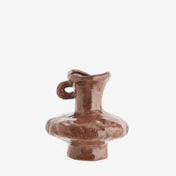 Vase grès artisanal - Marron - small