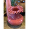 PETIT VASE EN VERRE DENTELE - TERRACOTTA - D.15x19,5cm - MADAM STOLTZ