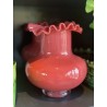 PETIT VASE EN VERRE DENTELE - TERRACOTTA - D.15x19,5cm - MADAM STOLTZ