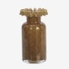 VASE EN VERRE DENTELE - MARRON - MADAM STOLTZ
