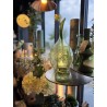 VASE BOUTEILLE EN VERRE - BONNE - H.37cm - VERT BULLE - NOORI