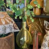 VASE BOUTEILLE EN VERRE - BONNE - H.37cm - VERT BULLE - NOORI