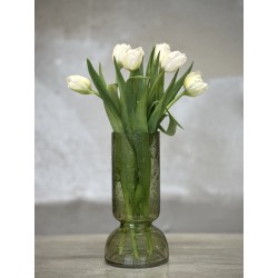 VASE BOUGEOIR EN VERT - BONDO - SMALL - H.23cm - VERT - NOORI