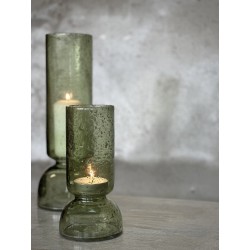 VASE BOUGEOIR EN VERT - BONDO - SMALL - H.23cm - VERT - NOORI