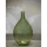 VASE BOUTEILLE EN VERRE - BONNE - H.37cm - VERT BULLE - NOORI