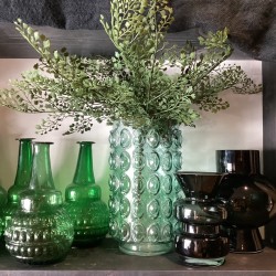 VASE BAL - VERRE BLEU CLAIR - D.14xH.23 cm - OPJET