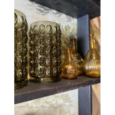 VASE BAL - VERRE VERT - D.14xH.23 cm - OPJET