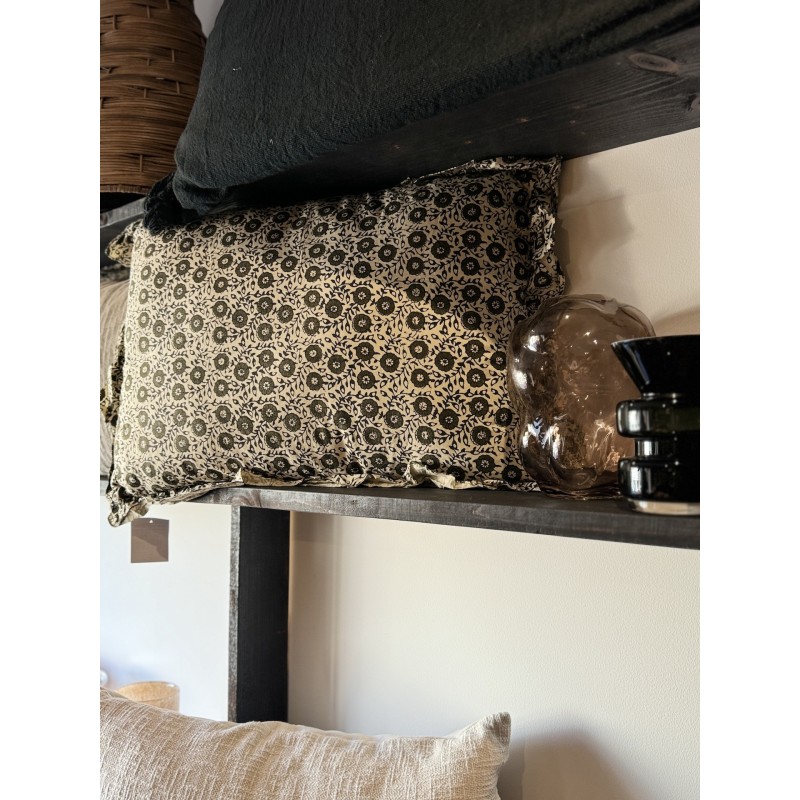 COUSSIN PRINT FLEURI DELHI KAKI - 40x60 cm - OPJET