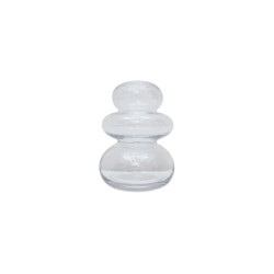 VASE ZEN TRANSPARENT - SMALL - L.10,5xH.8,5cm - OPJET