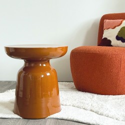 BOUT DE CANAPE BIBI BRUN - D.40xH.43cm - OPJET