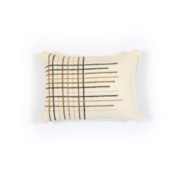 COUSSIN HENRY VELOURS BRODE - MERINGUE - 40x55 cm - ELITIS