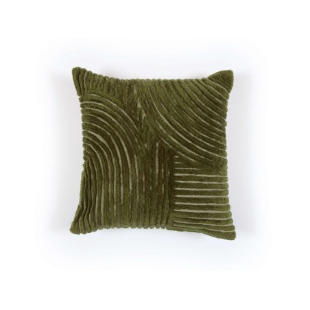 COUSSIN EDMOND LIERRE VERT - LIN & COTON BRODE - 50x50cm - ELITIS