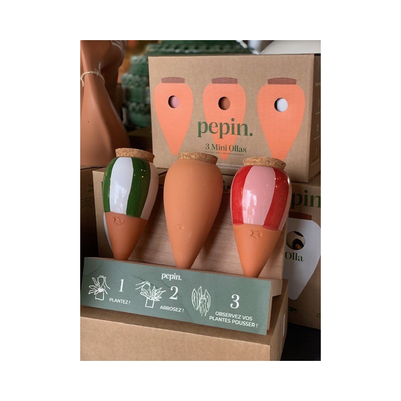 Trio Mini Olla - Les Rayés - Pepin.