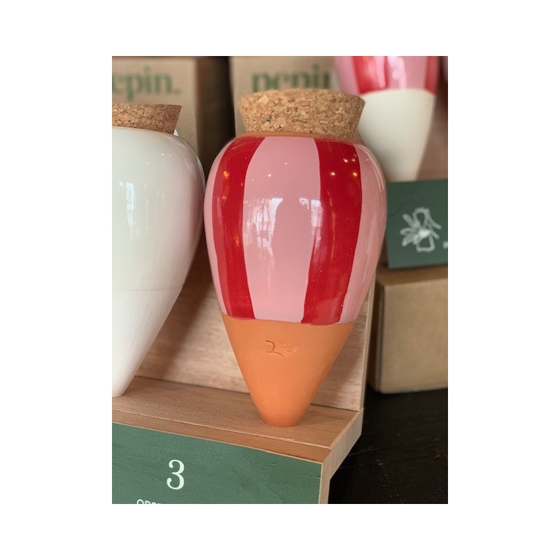 Olla - Rayé Rose et rouge - Pepin.