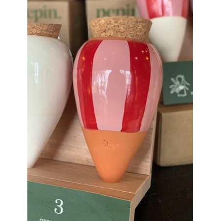 Olla - Rayé Rose et rouge - Pepin.