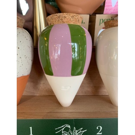 Olla - Rayé vert et Lilas - Pepin.