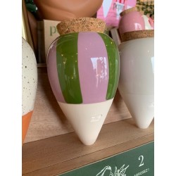 Olla - Rayé vert et Lilas - Pepin.